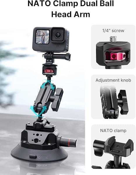 Ulanzi SC-02 Suction Cup Mount 4.5-inch Heavy-Duty Camera Rig Holder
