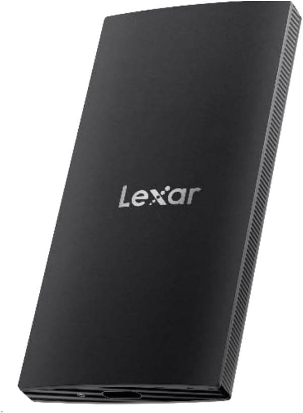 Lexar SL300 1TB USB 3.2 Gen 2 Portable SSD – 1050MB/s Speed, IP54 Water/Dust & Drop Protection