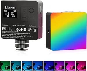 Ulanzi VL49 RGB Pro LED Video Light – Portable Full-Color Rechargeable Panel for Vlogging & Photography