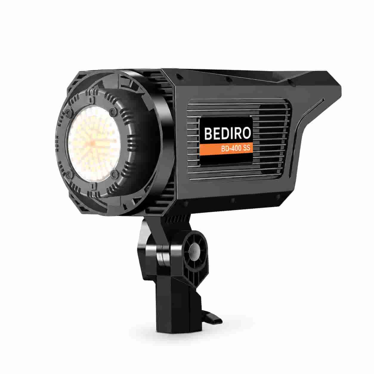 Bediro BD-400S 400W COB LED Studio Video Light Kit | 2700K–6500K Bi-Color, Bowens Mount, Wireless Remote & Light Stand