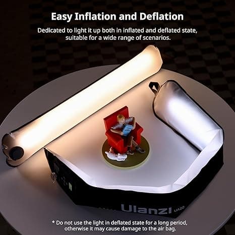 Ulanzi UA20 Air Tube Light 20W Inflatable Soft Daylight LED Light Stick