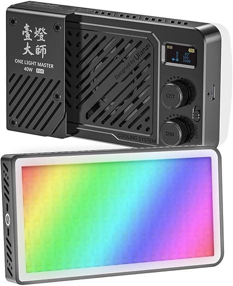 Ulanzi LM-P40 RGB Portable Video Light for Photography & Streaming