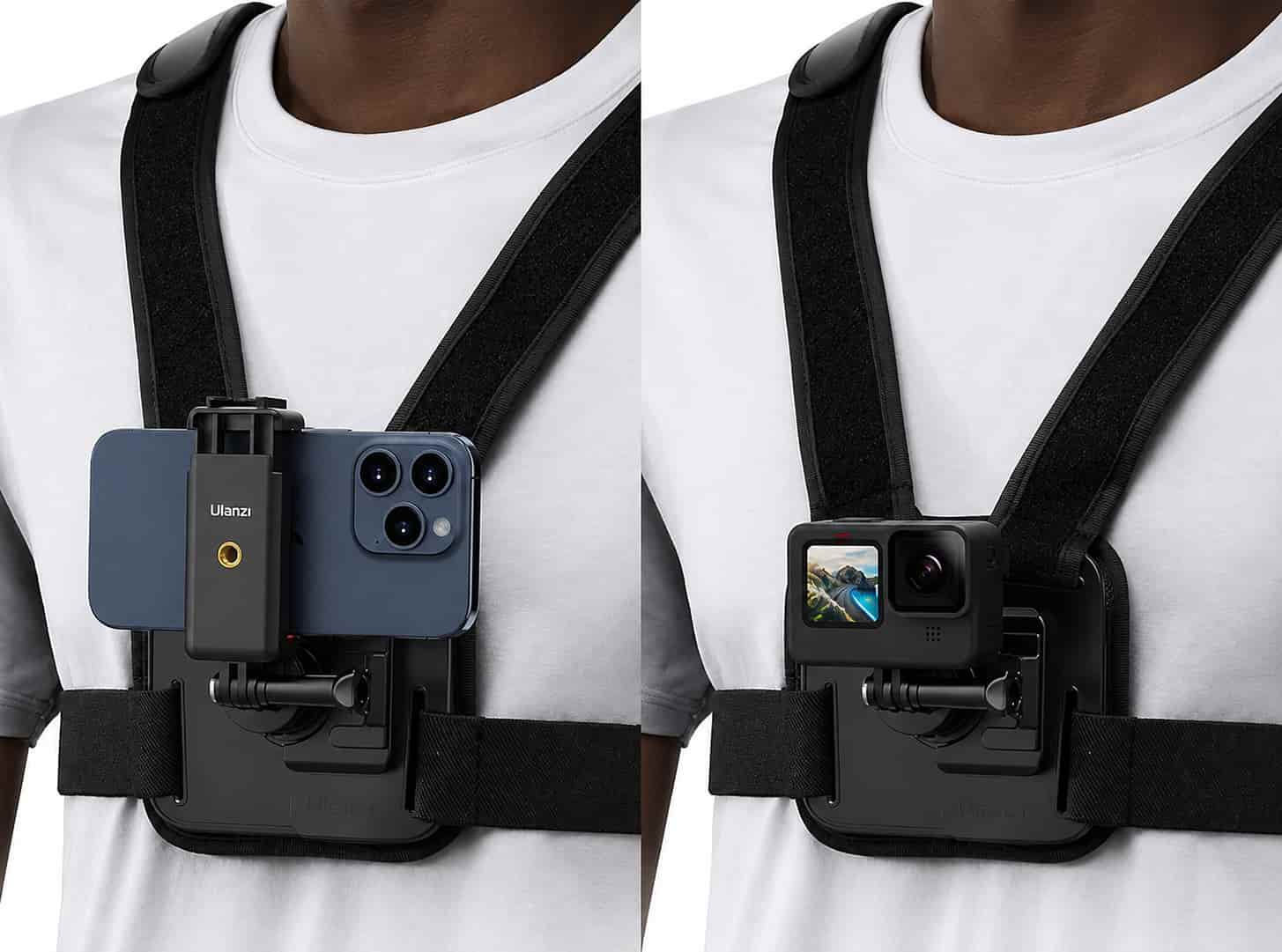 Ulanzi CM028 Go-Quick II Magnetic Chest Mount Harness for Action Cameras & Phones