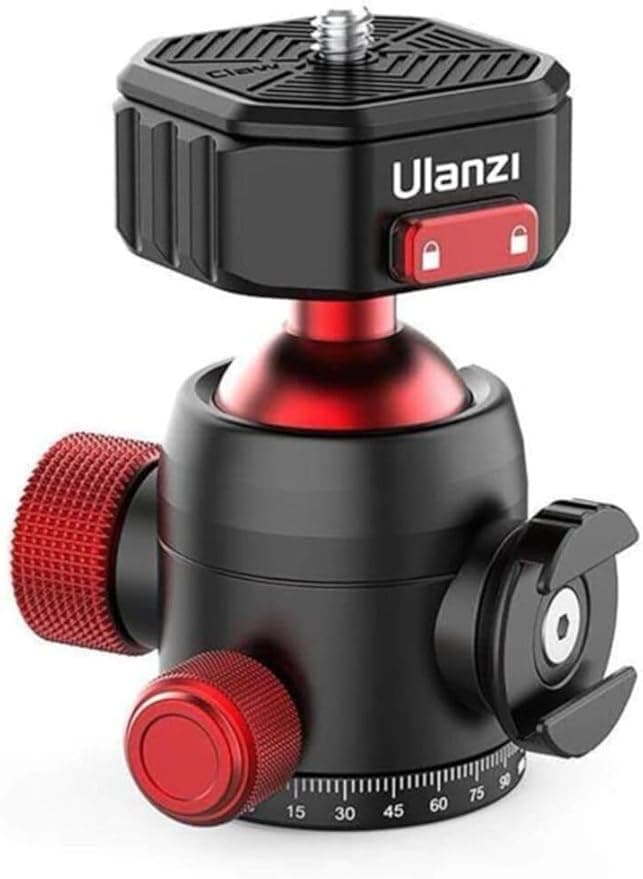 Ulanzi U100 Claw Quick Release Ball Head with Side Cold Shoe Mount