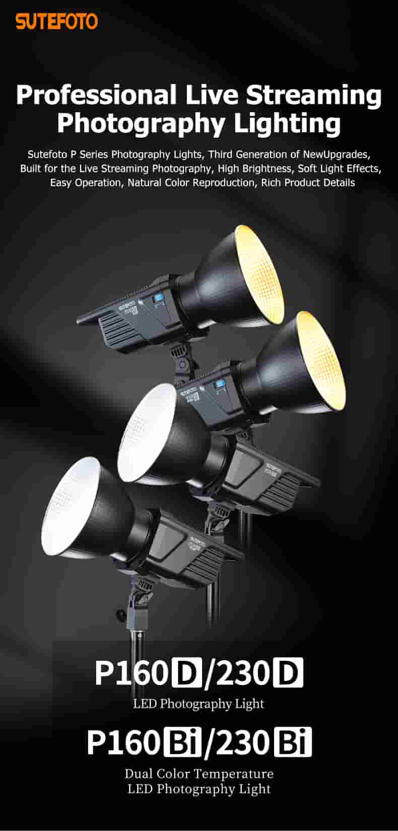 Sutefoto P230 Bi LED Video Light