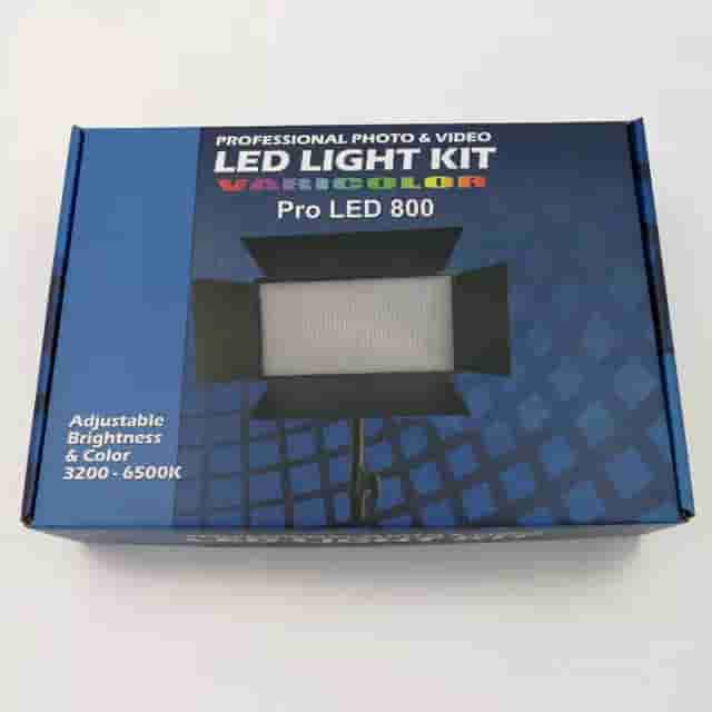 Professional Photo & Video Pro LED 800 RGB Light Panel | Full HSI Color, 2700K–6500K Bi-Color, Built-in FX, Barn Doors & AC/Battery Power