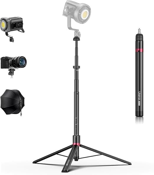 Ulanzi AT-05 2m Heavy-Duty Foldable Light Stand with 1/4″ Mount