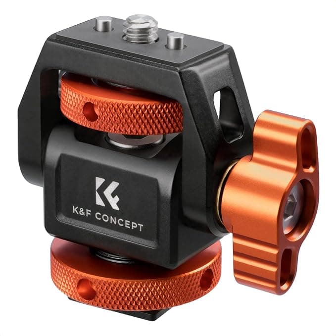 K&F MS-42 Monitor Mount with Cold Shoe – Camera Monitor Holder
