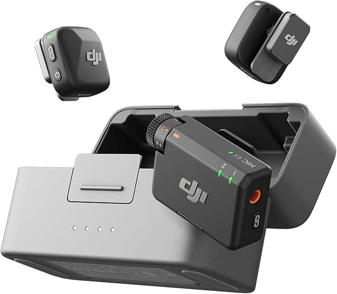 DJI Mic Mini 2 Ultra-Light Wireless Microphone System | 48kHz/24-Bit Audio, 2-Level Active Noise Cancellation, 400m Range, 48-Hour Battery