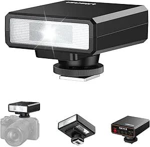 Ulanzi F12 Mini Camera Flash Speedlite – Portable GN12 Professional On-Camera Flash for DSLR & Mirrorless