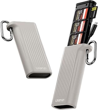 Ulanzi CR2 All-in-One Card Case (Grey) – Memory Card Storage Box & High-Speed Card Reader Available