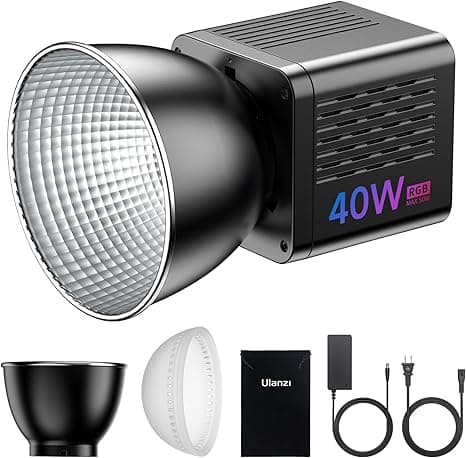 Ulanzi 40W RGB COB LED Video Light with Modifier Adapter