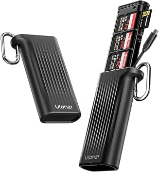 Ulanzi CR2 All-in-One Card Case (Black) – Memory Card Storage Box & High-Speed Card Reader Available