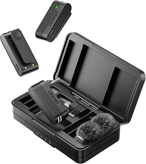 Ulanzi A100 Wireless Microphone System with Charging Case for Cameras and Smartphones In Lagos