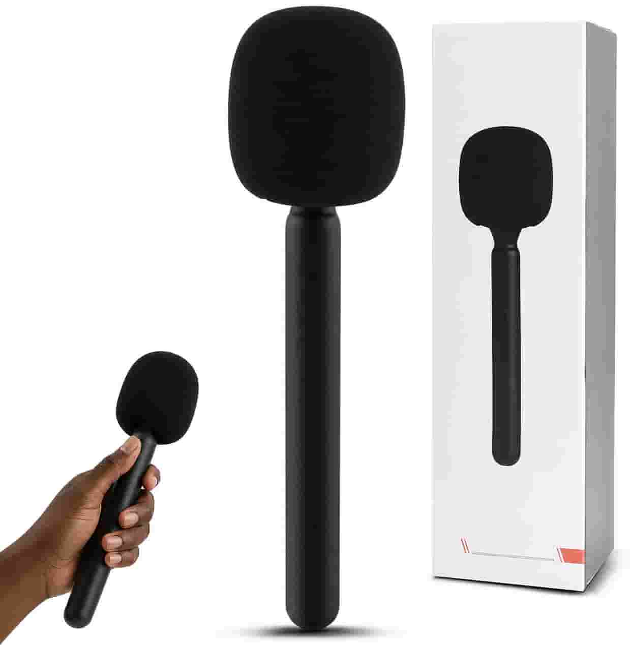 Universal Wireless Microphone Handheld Adapter Stick | Convert Clip-On Wireless Transmitters (Godox, DJI, RØDE, Hollyland, Boya) to Interview Handheld Mics