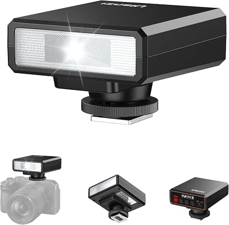 Ulanzi F12 Mini Camera Speedlight Portable On-Camera Flash Light (Black and White)