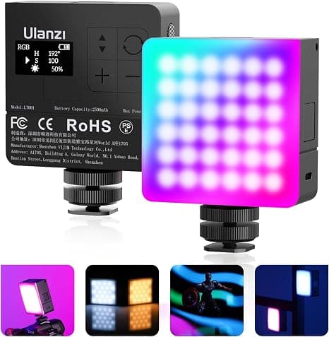 Ulanzi VL49 RGB Pro Light Portable On-Camera LED Panel Light